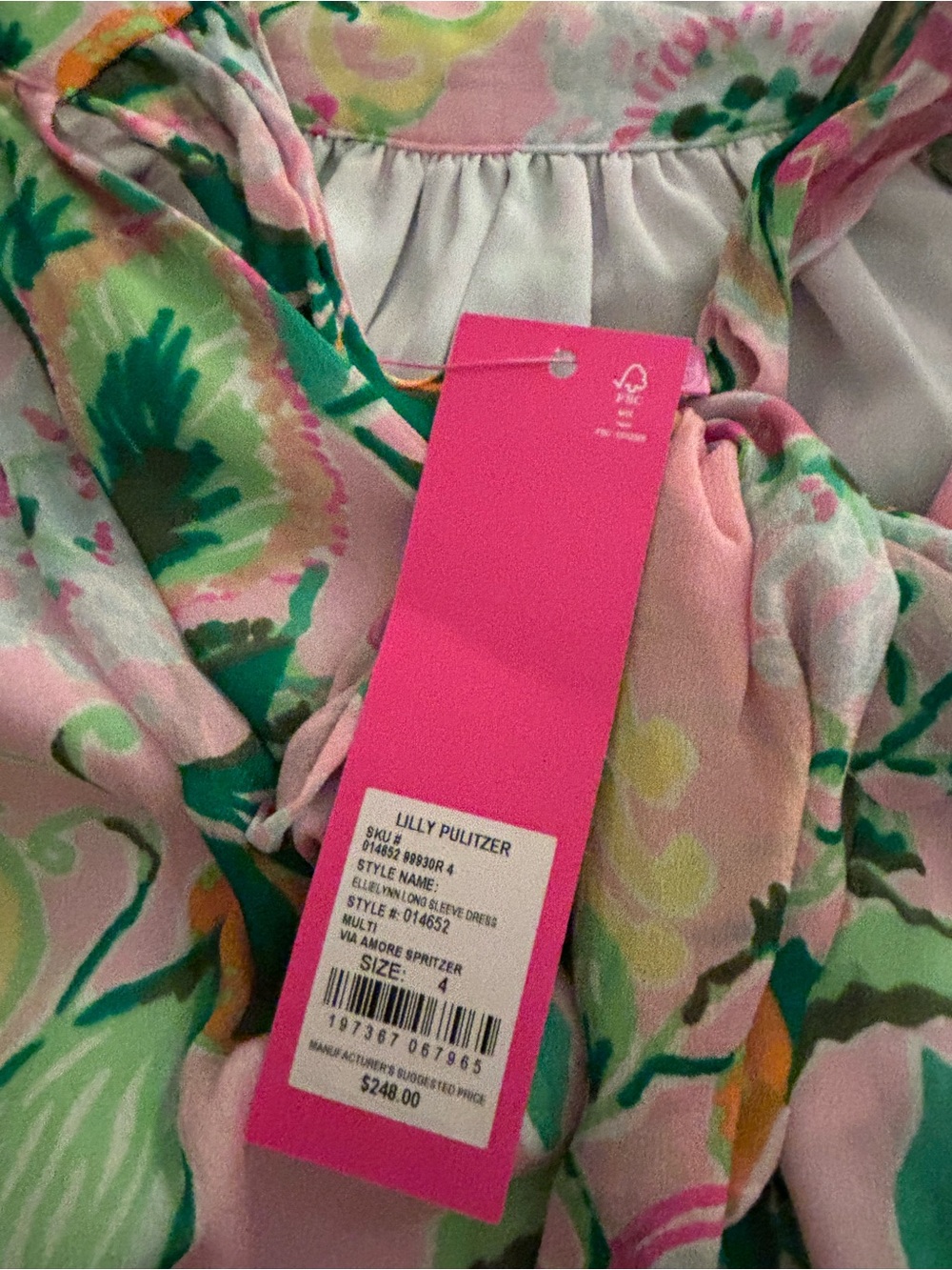 Lilly Pulitzer Ellielyn Long Sleeve Dress - Picture 3 of 6
